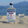 Babatzim Ouzo am Strand