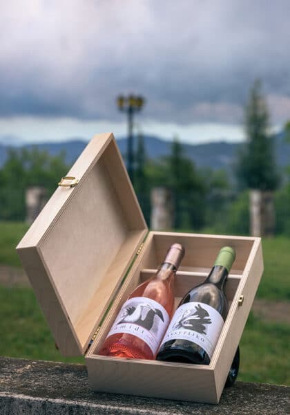 Doppelflaschen-Weinkiste