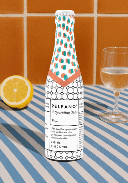 Griechischer Weinspritz mit Rosen Geschmack Peleano 250ml