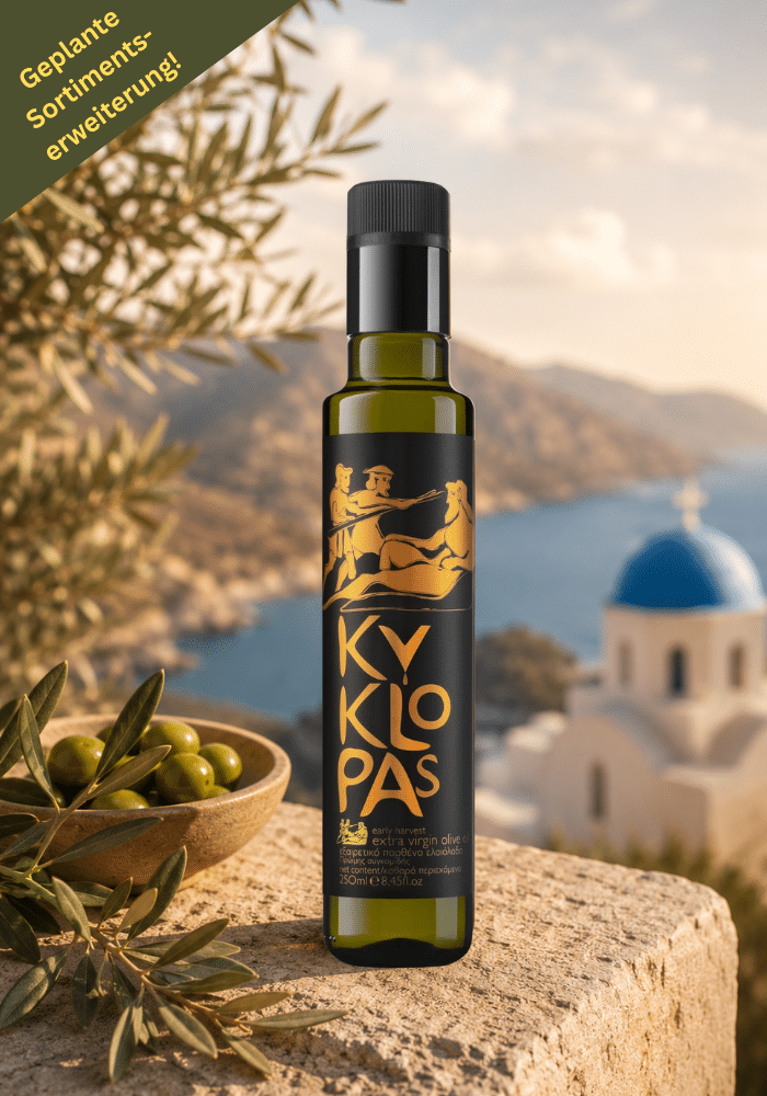 Kyklopas Early Harvest 250 ml – Hochwertiges Olivenöl aus Griechenland