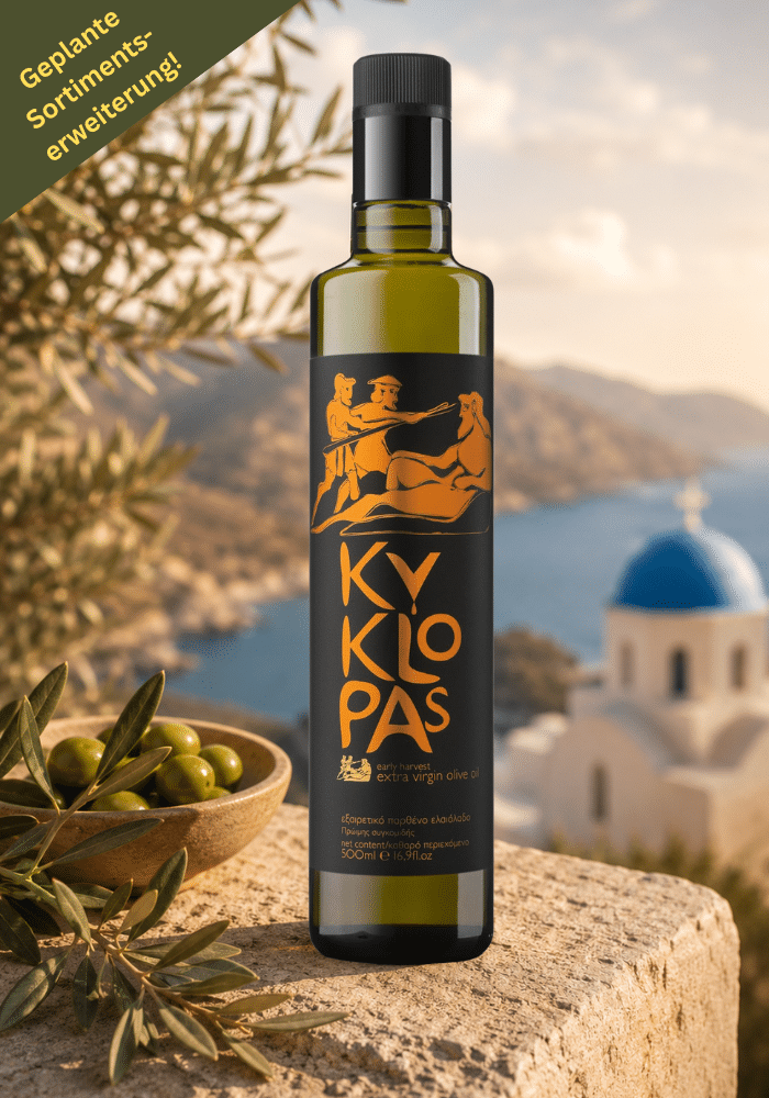 Kyklopas Early Harvest 500 ml – Hochwertiges natives Olivenöl extra aus Griechenland