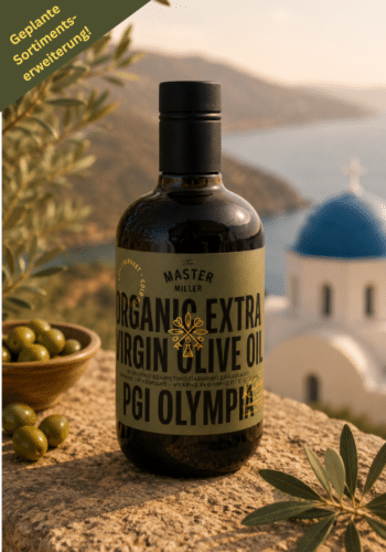 The Master Miller Olympia PGI Premium Early Harvest – hochwertiges griechisches Olivenöl aus Olympia